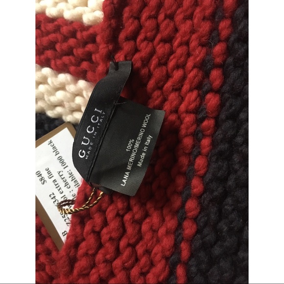 GUCCI Wool Runway Winter Long Thick Snow Scarf - Picture 4 of 5